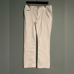 Worn once! White Gap bootcut jeans. Size 12 long. Like new condition.